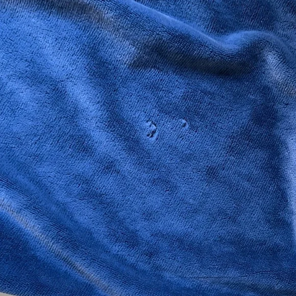 Vintage 70s 80s Velour Asymmetric Collar Belted Elastic Waist Jumpsuit - Picture 7 of 11